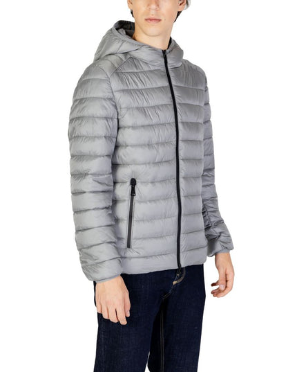 Gianni Lupo Gray Polyamide Coat