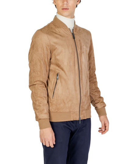 Gianni Lupo Beige Polyester Bomber