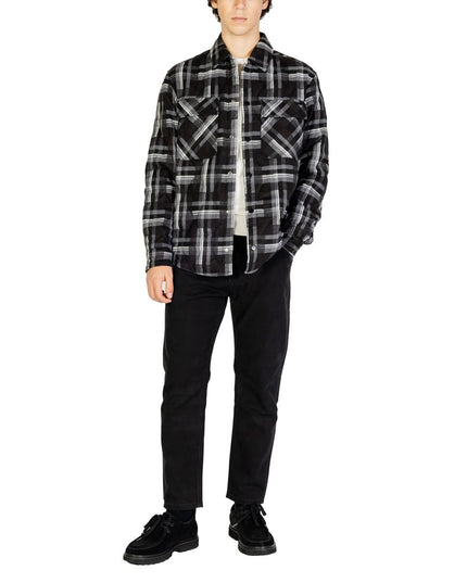 Gianni Lupo Black Polyester Coat