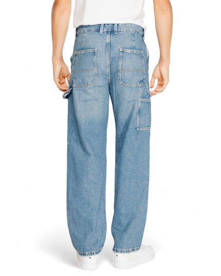 Jack Jones Blue Cotton Relaxed Fit Jeans