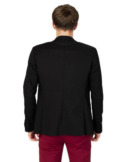 Gianni Lupo Black Cotton Blazer