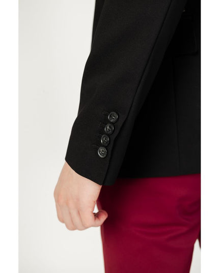 Gianni Lupo Black Cotton Blazer