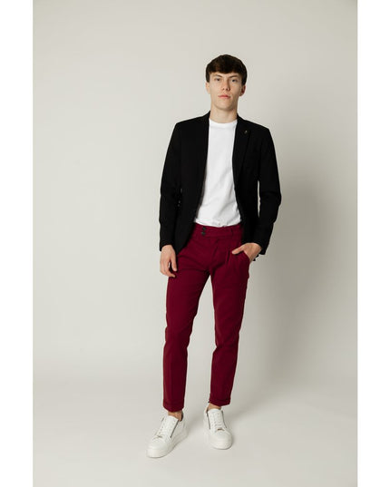 Gianni Lupo Black Cotton Blazer