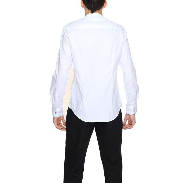Gianni Lupo White Cotton Dress Shirt