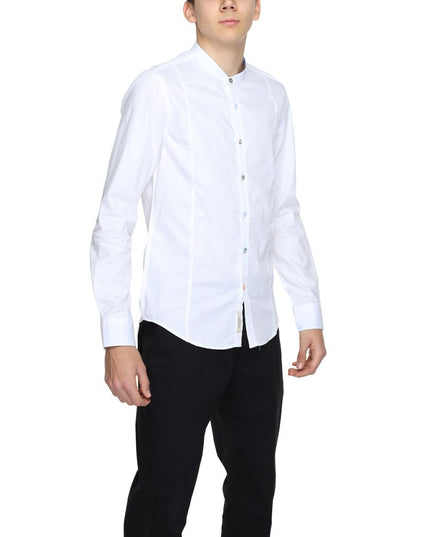 Gianni Lupo White Cotton Dress Shirt