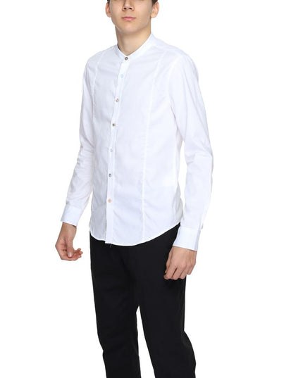 Gianni Lupo White Cotton Dress Shirt
