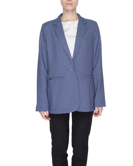 Street One Blue Polyester Blazer