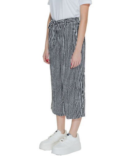 Only Black Viscose Cropped Pants