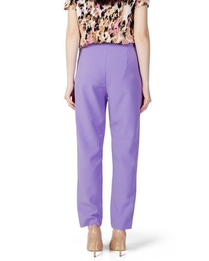 Only Purple Polyester Pants