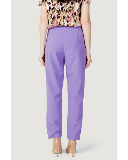 Only Purple Polyester Pants