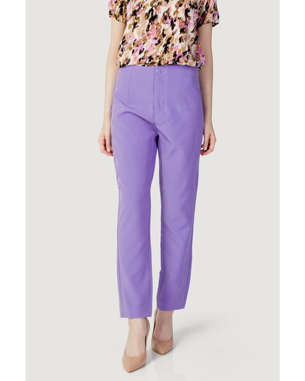 Only Purple Polyester Pants