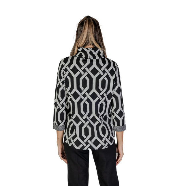 Street One Black Polyester Sweatshirt
