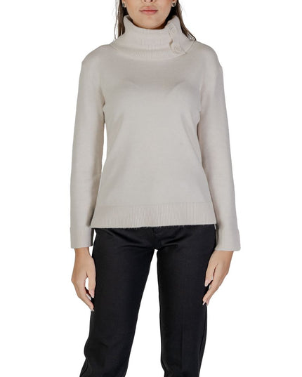 Street One Cream Viscose Turtleneck