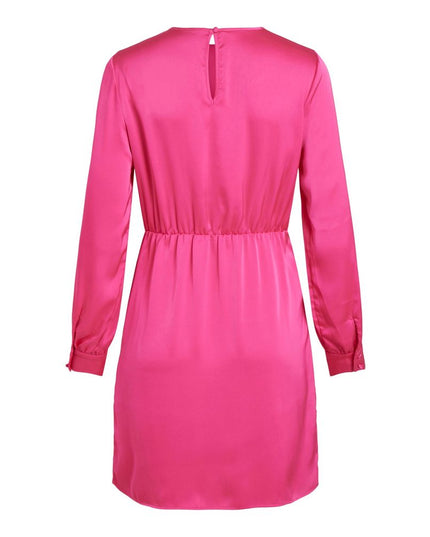 Vila Clothes Pink Polyester Short Dress