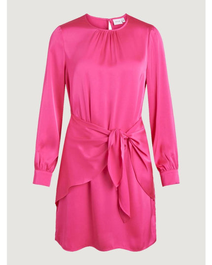 Vila Clothes Pink Polyester Short Dress