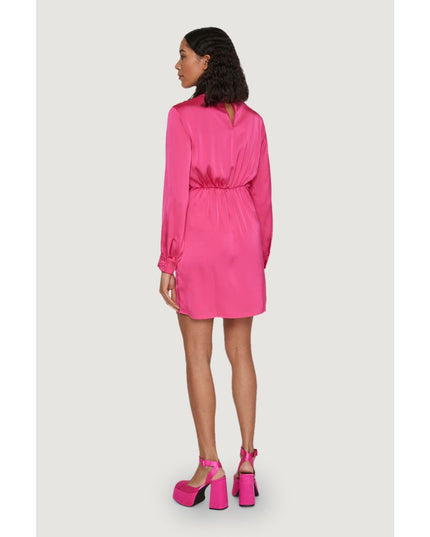 Vila Clothes Pink Polyester Short Dress