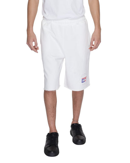 Underclub White Cotton Bermuda Shorts