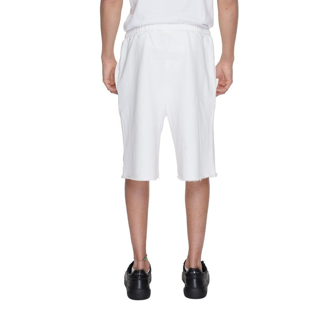 Underclub White Cotton Bermuda Shorts