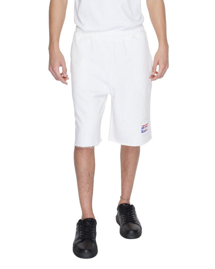 Underclub White Cotton Bermuda Shorts