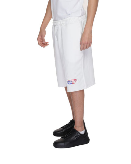 Underclub White Cotton Bermuda Shorts