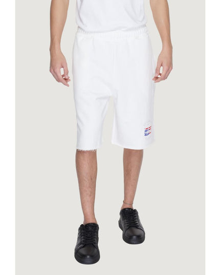 Underclub White Cotton Bermuda Shorts