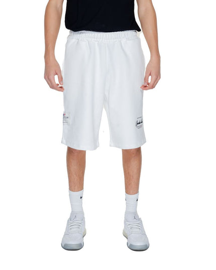 Underclub White Cotton Bermuda Shorts
