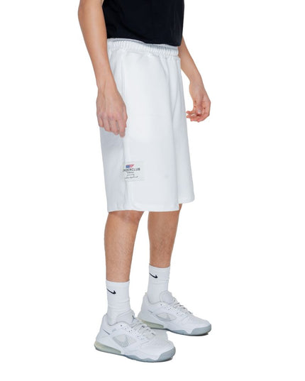Underclub White Cotton Bermuda Shorts