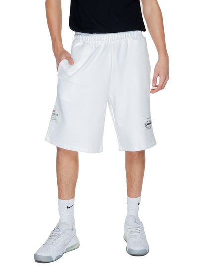 Underclub White Cotton Bermuda Shorts