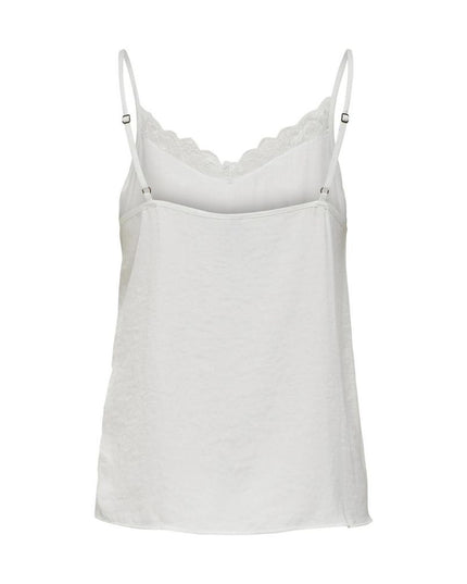 Jacqueline De Yong White Polyester Tank Tops