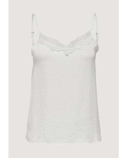 Jacqueline De Yong White Polyester Tank Tops