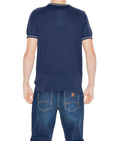 Hamaki-Ho Blue Cotton Shortsleeve Shirt