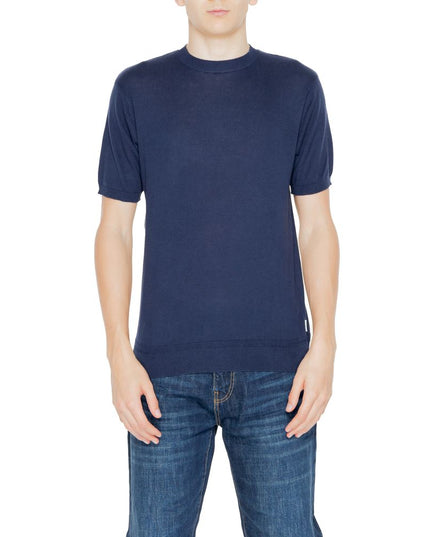 Hamaki-Ho Blue Cotton T-Shirt