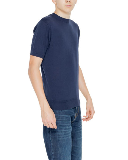 Hamaki-Ho Blue Cotton T-Shirt