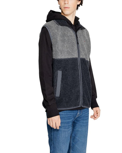 Tommy Hilfiger Jeans Black Recycled Polyester Sleveless Jacket
