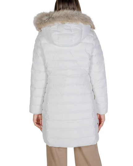 Tommy Hilfiger Jeans White Recycled Polyester Coat