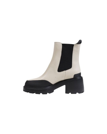 Tommy Hilfiger Jeans Beige Leather Ankle Boots