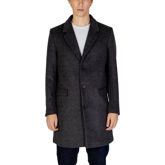 Antony Morato Gray Polyester Coat