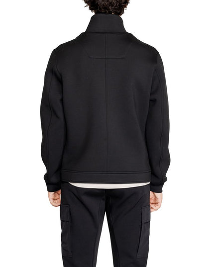 Antony Morato Black Polyester Full-Length Jacket