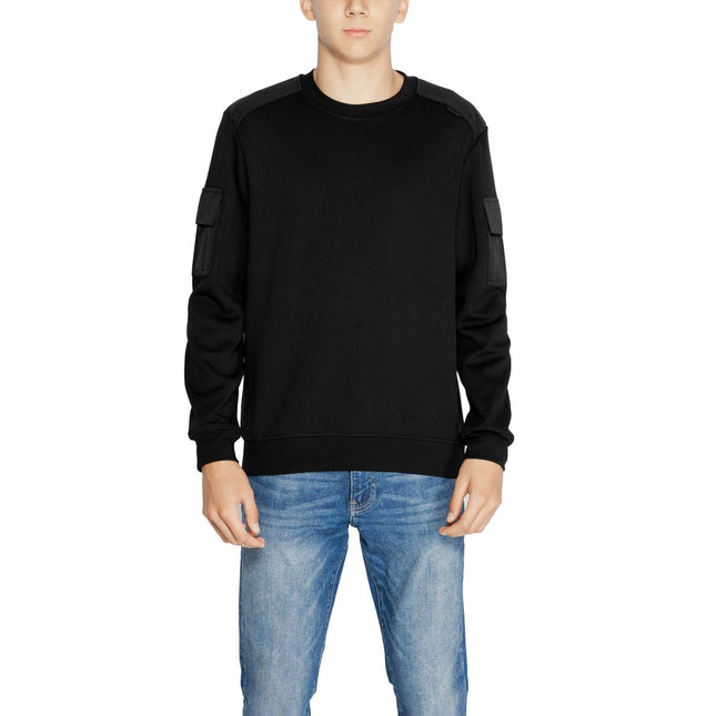 Antony Morato Black Cotton Sweatshirt