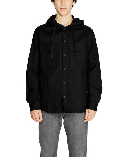 Antony Morato Black Cotton Shell Jacket
