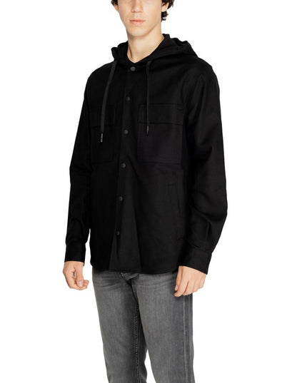 Antony Morato Black Cotton Shell Jacket