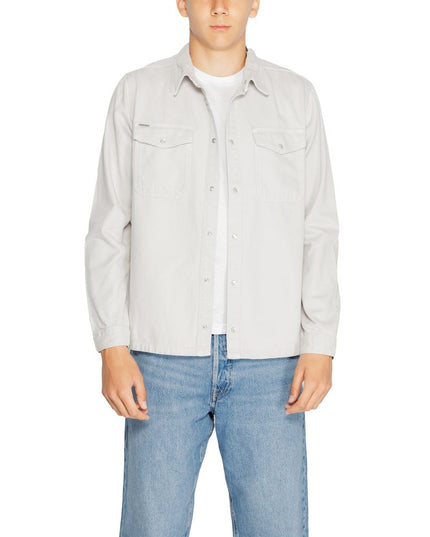Antony Morato Gray Cotton Dress Shirt