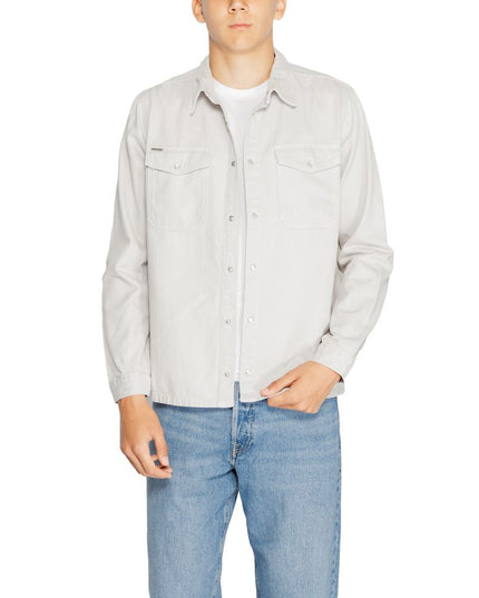Antony Morato Gray Cotton Dress Shirt