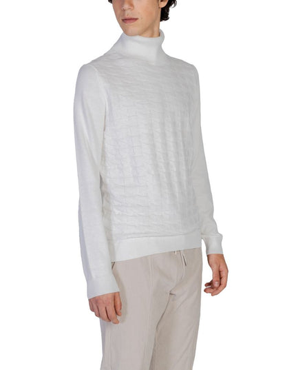 Antony Morato White Cotton Turtleneck