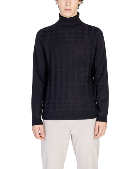 Antony Morato Black Cotton Turtleneck
