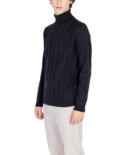 Antony Morato Black Cotton Turtleneck