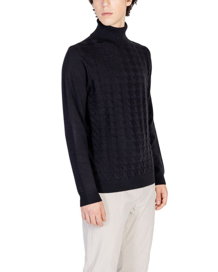 Antony Morato Black Cotton Turtleneck