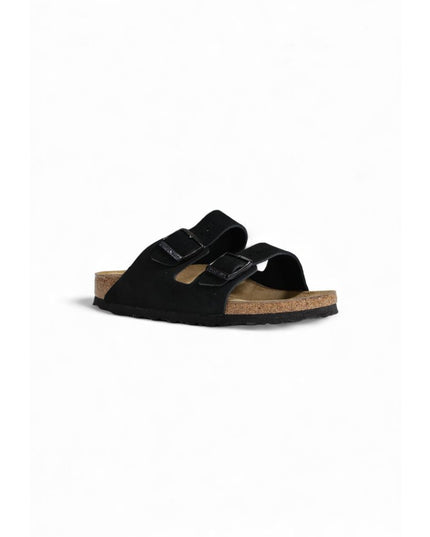 Birkenstock Black Suede Leather Sandals