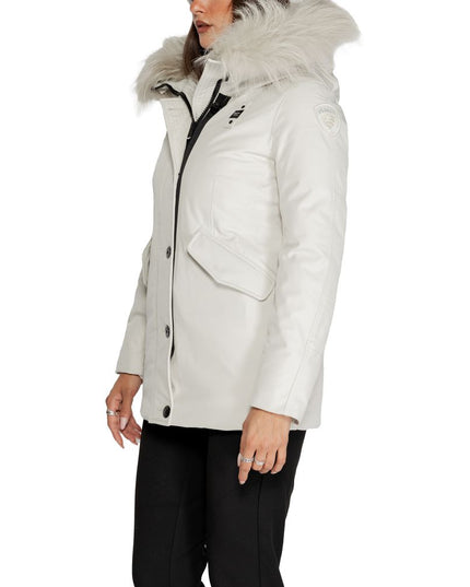 Blauer White Polyester Parka