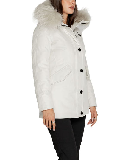 Blauer White Polyester Parka